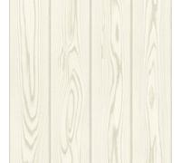 Rasch Papier peint intissé 499513 - Blanc clair avec aspect bois de chêne, grain de bois, moulures, structure