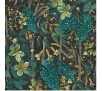 papier peint intissé 538243 papier peint Botanical jungle 53 x 1005 cm Rasch Curiosity bleu vert