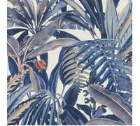 papier peint intissé 689501 papier peint Botanical jungle 53 x 1005 cm Rasch Rhapsody gris bleu