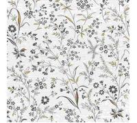 papier peint intissé 869408 papier peint fleurs floral 53 x 1005 cm Rasch Symphony noir blanc
