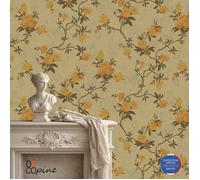 Papier Peint Intissé - DECOPINE - Jardin Flottant - Floral 3D - 0,53 x 10m - Sans Colle