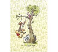Papier Peint intissé Disney Winnie l'ourson et ses amis font de la balançoire 200 cm x 280 cm