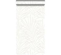 Papier peint intissé Feuilles de palmier Aura Design Vinyle Expansé 1005 x 52cm Beige