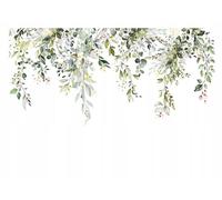 Papier Peint Intissé Panoramique Feuilles suspendues Vert 250x175 cm Tapisserie Chambre Salon Photo Non Tissé Muraux Trompe l'oeil