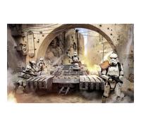 Papier Peint intissé panoramique Tanktrooper et stormtroopers à l'attaque - Star Wars 400X250CM