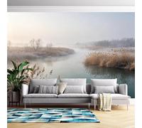 Papier Peint Intissé Reed River Papier Peint Photo Pour Salon Fresque Murale Personnalisée Paysage Naturel Poster Panoramique Décoration Intérieure Non Autocollant Reed River 368 Cm X 254 Cm (L