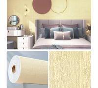 Papier Peint Isolant Thermique Autocollant 5mm, Panneaux Muraux | Imperméable, Anti-Humidité et Anti-Bruit, Adhesif Coussin Mural Revetement pour Décoration de Maison(Yellow,50cmx1m)