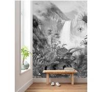 Papier Peint - Jurassic Waterfall 200x280cm - Intissé, Blanc G
