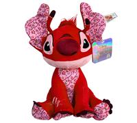 Papier Peint Leroy Moyen 33 Cm Peluche Avec Son Disney 100 Ans Stitch Rouge