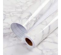 Papier peint marbre imperméable et auto-adhésif, papier peint texture marbre beige, papier auto-adhésif pour plan de travail, pour plan de travail de cuisine, bureau, armoire, décoration de pièce, déc