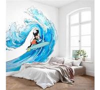 Papier Peint - Mickey Surfing 300x280cm - Intissé, Multicolors G