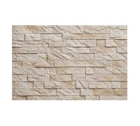 Papier peint mural DOMEVISTA mur en pierre claire beige effet parement 350 x 260 cm H1124