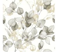 Papier Peint - Muriva - Feuilles d'Eucalyptus - 10,05 m x 53 cm - Lavable - Floral et Végétal