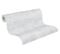 Papier peint non tissé Effen, gris, dimensions : 10,05 m x 0,53 m