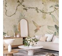 Papier peint non tissé - Parrots in the Jungle 400x280 cm Feuilles b-C-10382-a-a