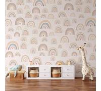 Papier peint non tissé - Rainbows and Hearts 450x315 cm Pour enfants e-A-10133-a-a