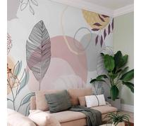 Papier peint non tissé - Vegetable Line Art 200x140 cm feuilles a-A-10490-a-a