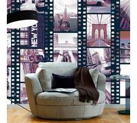 Papier Peint NY Urban Collage 50x1000cm - Paris Prix
