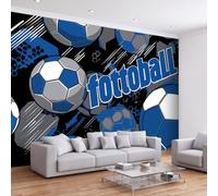 Papier Peint Panoramique 3D Sport football D'Effets , Papier Peint Intissé Décoration Intérieure Anti-UV, Compétition sportive Tapisserie Poster Murale pour Salon Chambre Chambre D'enfant 350 x 256 cm