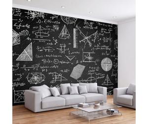 Papier Peint Panoramique 3D Tableau noir D'Effets , Papier Peint Intissé Décoration Intérieure Anti-UV, Thème éducatif Tapisserie Poster Murale pour Salon Chambre Chambre D'enfant 150 x 105 cm