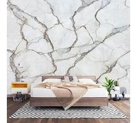 Papier Peint Panoramique 3D Texture De Marbre Papier Peint Intissé Photo Muraux Pour Salon Enfant Chambre Décoration Blanc Personnalisé Murale Moderne Poster 400x280 cm