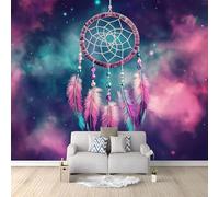 Papier Peint Panoramique Art attrape-rêves de l'univers fantastique 200 x 140 CM, 3D Papier Peint Intissé Multicolore Photo Poster Mural Salon Adulte Chambre D'Enfants Restaurant Décoration Murale