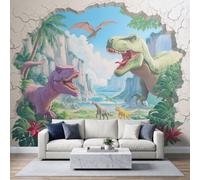 Papier Peint Panoramique Bête Mythique Géante 200 x 140 cm sur mesure taille Fresque Murale 3D, Décoration Murale 3D Animaux Préhistoriques Dinosaure, Papier Peint Intissé pour Salon Chambre