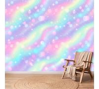 Papier Peint Panoramique Inspirant Étoile Voie Lactée Fantaisie | Papier Peint 3D Dégradé De Couleurs Photo Murale, 350 x 256 cm Revêtement Décoration Mural pour Salle de Séjour Chambre