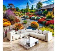 Papier Peint Panoramique Intissé Paysage De Jardin 300x210 Déco Maison