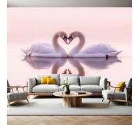 Papier Peint Panoramique Poster Géant cygne200 x 140 cm Blanc 3D Tapisserie Photo Intissée Fresque Salon Chambre Fond TV