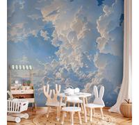 Papier peint photo autocollant - Le soleil dévoilant les secrets des nuages : images spectaculaires dans le ciel 392 x 280 cm Référence b-H-10053-a-a