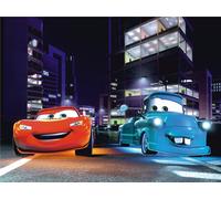 Papier peint photo Disney Cars bleu, rouge et violet - 600568 - 360 x 270 cm