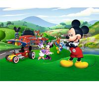 Papier peint photo Disney Mickey Mouse vert, bleu et rouge - 600594 - 360 x 270 cm