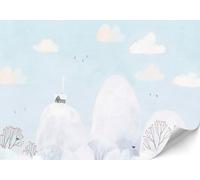 Papier peint photo LUMASOUL 150 x 105 cm, papier peint intissé motif hivernal 3, papier peint de haute qualité facile à poser, standard