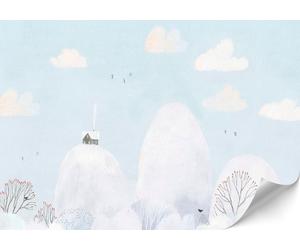 Papier peint photo LUMASOUL 150 x 105 cm, papier peint intissé motif hivernal 3, papier peint de haute qualité facile à poser, standard