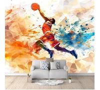 Papier Peint Photo murale Basket-ball Image panoramique Déco Maison Chambre Décorative Tenture Murale Décoration Salon 350x256cm