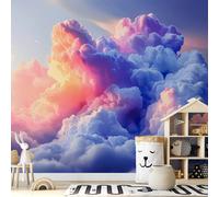 Papier peint photo non tissé - Nuages comme peints : des pinceaux artistiques à l'aube peignent le ciel 300 x 210 cm Modèle b-H-10027-a-a