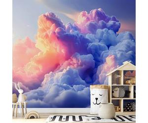 Papier peint photo non tissé - Nuages comme peints : des pinceaux artistiques à l'aube peignent le ciel 300 x 210 cm Modèle b-H-10027-a-a