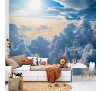 Papier peint photo non tissé - Symphonie de lumière : Soleil et nuages s'unissant pour créer un magnifique ciel 350 x 245 cm Réf. b-H-10048-a-a