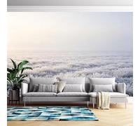 Papier Peint Photo Papier Peint Intissé Effet Prairies Givrées Paysage Naturel Fresque Murale Panoramique Pour Salon Décoration Intérieure Personnalisée Sans Adhésif Prairies Givrées 368 Cm X