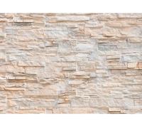 Papier peint représentant un mur de pierre en 3D, non tissé, dimensions 308 x 220 cm, idéal pour le salon et la chambre