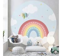 Papier peint rond / cercle Enfants - Lumaléa - Arc - Papier Standard 170gr Lessivable - Diamètre 130 cm