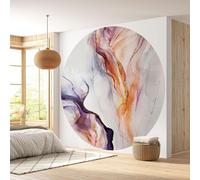 Papier peint rond / cercle - Lumaléa - Design - Papier Standard 170gr Lessivable - Diamètre 130 cm