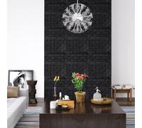 Papier peint simple 3D brique Auto-collant 20 pcs. noir - Stickers muraux FR6982008 1parcel