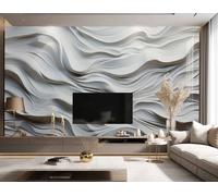 Papier Peint soie Résumé De Blanche 3D 350x256 cm Mr Xxl Tableaux Muraux Tapisserie Photo Décoration Murale Salon Chambre