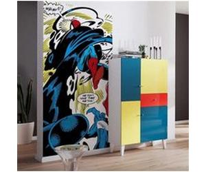 Papier Peint - Spider-Man Retro Comic 100x200cm - Intissé, Multicolors G