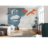 Papier Peint - Star Wars Technical Plan 368x254cm - Papier,