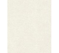 Papier peint texturé, couleur crème-blanc, dimensions : 10,05 m x 0,53 m