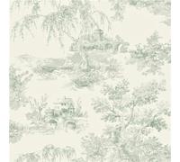 Papier peint toile vert Grandeco A69801