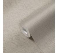 Papier Peint Uni Avec Texture Tissée, Mat - Taupe